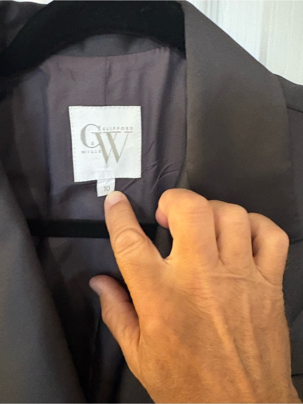 Tailored Women's Charcoal Gray Single-Button Blazer - Picture 2 of 4